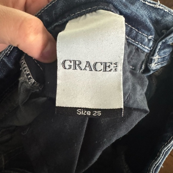 GRACE IN LA HORSE SHOE POCKET JEANS - Picture 6 of 7